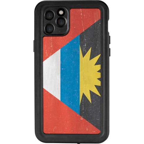 Antigua and Barbuda Flag Distressed iPhone 11 Pro Max Waterproof Case